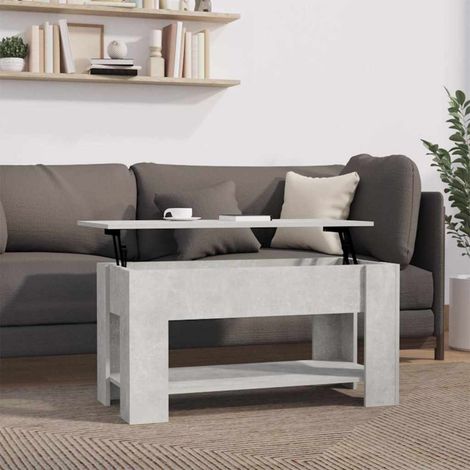 vidaXL Tavolino Salotto Grigio Cemento 101x49x52 cm Legno