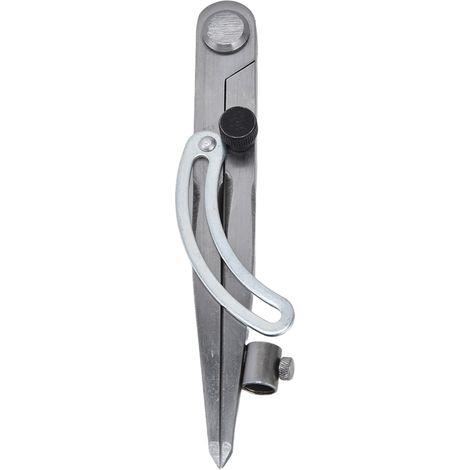 Compas à branche articulée en acier carbone réglable blocable pour traçage ébénisterie métal cuir 150 mm (1/5)