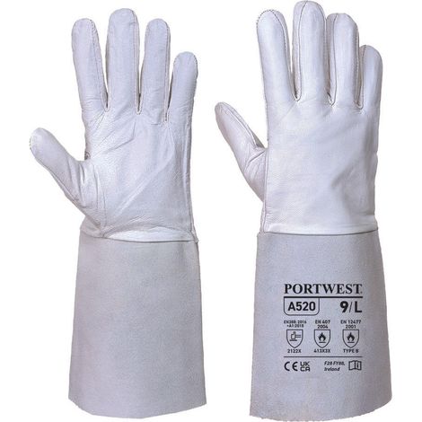 Gant soudure Tig premium couleur : Gris taille XXL - PORTWEST