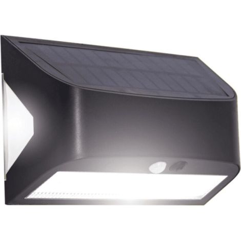 AMXCNOY Applique murale hybride solaire et USB, 700 lumens, étanchéité IP54, 3 modes d’éclairage, autonomie jusqu’à 10 heures, équipée d’un détecteur de mouvement – modèle APSAR600D2SV23 (1/5)