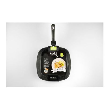 ASADOR DE PIEDRA BLACK LISO IT 24CM