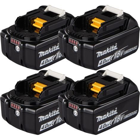 MAKITA Pack de 4 Batteries Li-Ion 18V 4Ah BL1840B (1/4)