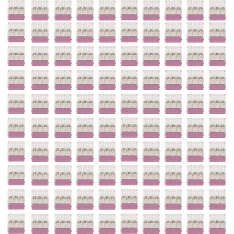 Lot de 100 connecteurs rapides PCT-106 pour fils souples et rigides, bloc de jonction automatique universel (1/5)