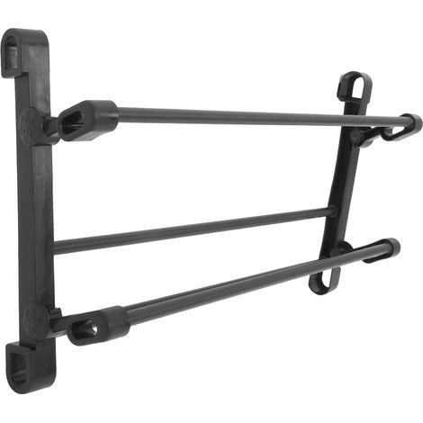 Étagère Murale Gain de Place en Fer et Plastique Pliable à Chaussures 2 Niveaux Robustes sans Perçage Rangement pour Petite Salle de Bain ou Espace Réduit (1/5)
