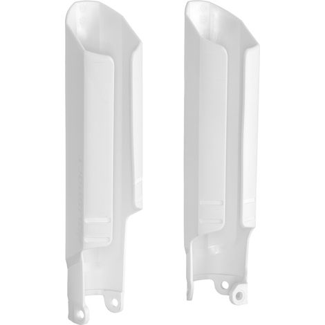 Protectores de piernas Polisport para amortiguadores KTM SX, SXF, EXC y EXCF 2008, color blanco.