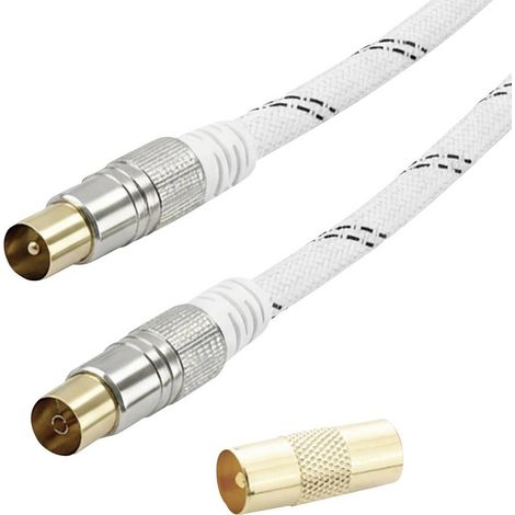Vivanco antenne, SAT Câble de raccordement 3 m blanc (1/3)