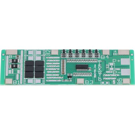 Carte de protection de batterie au lithium 6S 24V 20A (BMS) avec équilibrage
