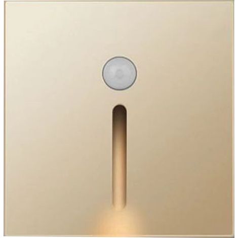 Veilleuse LED avec détecteur de mouvement ABS, petite lampe à Induction pour chevet, couloir, couloir, doré (1/5)