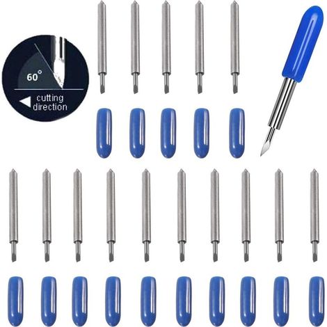 Lot de 15 lames de rechange pour traceur de découpe (60 degrés) - Pour Explore Air,Explore Air 2 (1/5)