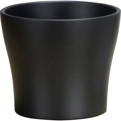 Scheurich Übertopf Serie 808 Ø 13 x 11,2 cm anthrazit KeramiktÃƒÂ¶pfe