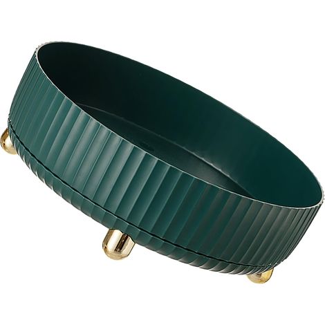 Support rotatif rond polyvalent et robuste pour le rangement des plateaux tournants des armoires de cuisine (vert) (1/5)