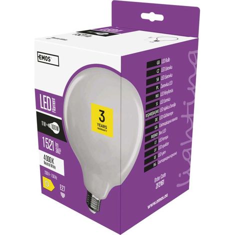 LED-Glühbirne Classic Globe E27 neutralweiß 11 W, 17,2x12,5 cm (1/5)