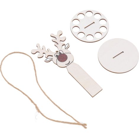 Porte-billets Noël en Bois Original Gâteau d'Argent Décorations de Noël Bricolage Petite Déco Élan (1/5)