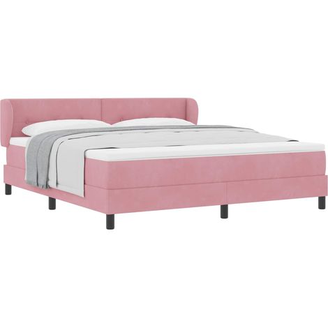 Maison Exclusive - Letto a molle con testiera Rosa 180 x 200 cm Velluto