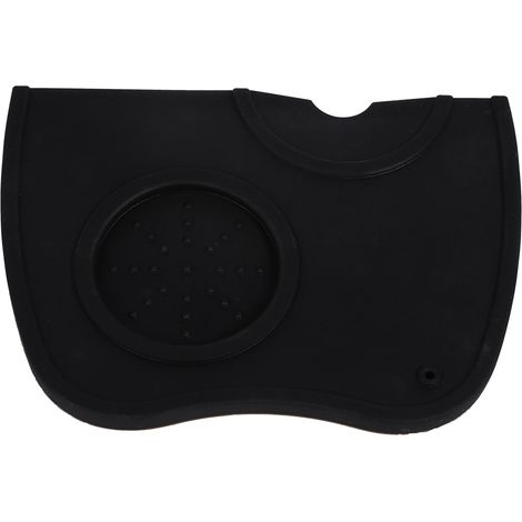 1x Tapis de tasseur en silicone antidérapant pour café expresso (noir) (1/5)