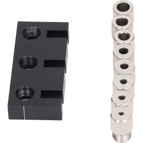 Gabarit de positionnement pour poinçonnage 3 en 1, outil de perçage pour tenons et rondins, outils de bricolage, 3 4 5 6 7 8 9 10 mm (1/5)