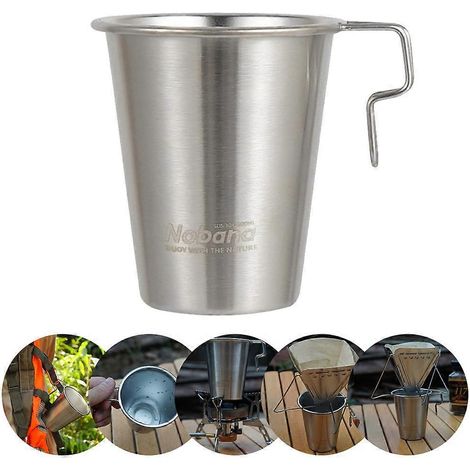 Tasse isotherme de 300 ml en acier inoxydable 304 pour le camping, la randonnée et la chasse. (1/5)
