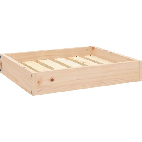 vidaXL Cama para perros madera maciza de pino 51,5x44x9 cm (1/2)