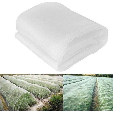 Filet Anti-Insectes - Maille Fine 0,6 mm - Pour Serre Jardin Plantes Fruits Fleurs - 2,5 m x 50 m (1/5)