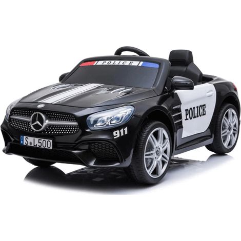 Macchina elettrica polizia per bambini con batteria 12V, (1/4)