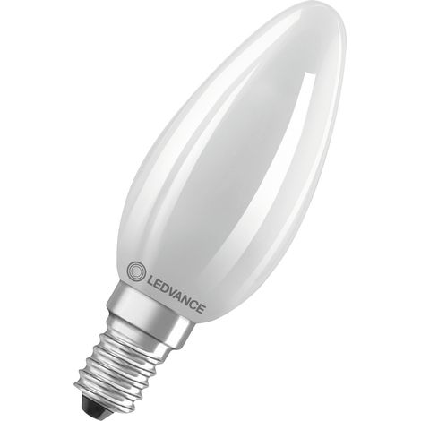 Ledvance Classic LED E14 Vela con Filamento Mate 5.5W 806lm - 827 Luz muy Cálida  Reemplazo 60W (1/3)
