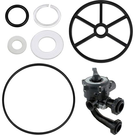 Kit de RéParation Joint D'araignée 6 Pièces Pour Joint Vanne 6 Voies Piscine Pour 1/2 Pouce, ÉToile et Torique de Rechange Pour Filtre À Sable SP0710L SP0711 SP0712 SP0715 (1/5)