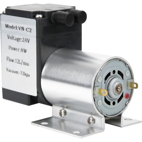 Pompe à vide grande puissance à aspiration par pression négative avec support -72 kPa 8 W 12 l/min (DC24 V) (1/5)