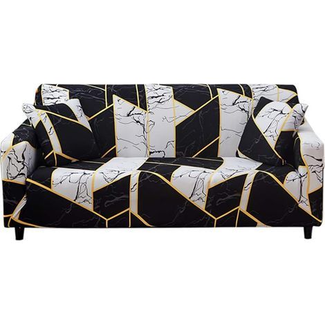 Housse Canape 2 Places avec Accoudoirs Housse de Canapé Extensible Housse de Fauteuil Couvre Canapé Elastique Housse pour Canape Protege de Meubles Universelle (1/5)