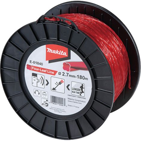 Makita E-01840 Filo Rosso Quadrifoglio Decespugliatore Tagliabordi 2,7mm180m