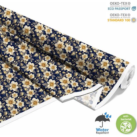 OUTDOOR DEKOSTOFFE OXFORD - Motiv Blumen I DX5458