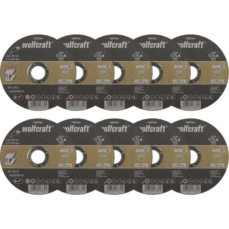 Schneidscheiben craft 125 mm Metall Pack mit 10 (1/4)