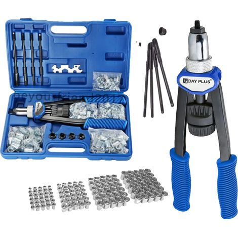 Rivetsatz, Handrivetwerkzeug, 150-teiliges Sortiment, Rivetschlüssel-Set (1/5)