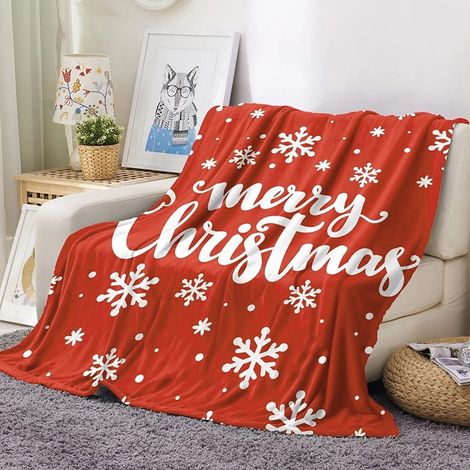 Couverture De Noël - Velours Polyester - Pour Adulte - Usage Intérieur Et Extérieur - 150 X 200 Cm - 1 Pièce (1/3)