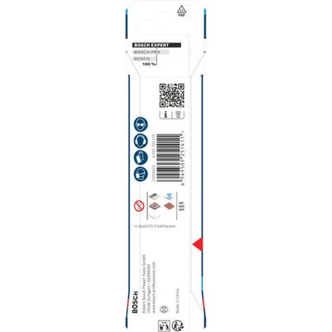 Punta da trapano expert Bosch hex-9 ceramica dura 6 mm 90 mm