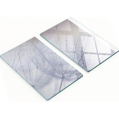 Küchenschneidebretter aus Glas mit Löwenzahnsamen-Motiv, 2 x 30 x 52 cm (1/5)
