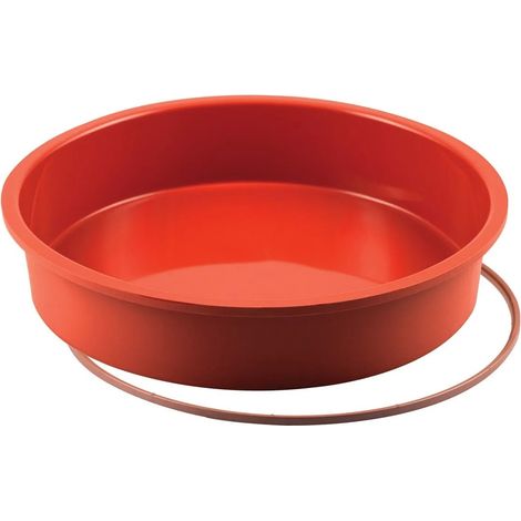 Silikomart Stampo tortiera silicone Round Cake crostata liscio 22 cm (1/3)