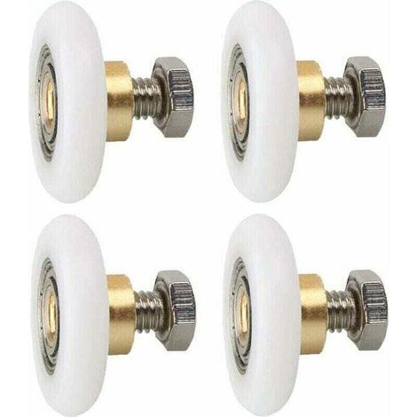 FENOPLASTICA4 Roulettes De Porte De Douche 23mm, XU, Rainurées, Avec Vis - KZQ (1/4)