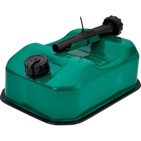 Draper 31787 Flat Steel Fuel Can, 5L, Green