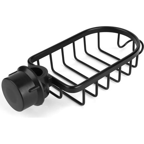 Schwammhalter: Praktischer Armaturen-Organizer aus Space-Aluminium – Robust, langlebig und pflegeleicht – Ideal zur Aufbewahrung von Schwämmen & Küchentüchern – 4er-Set