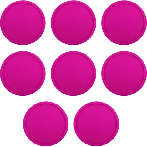 Sous-verre En Silicone - Protection Table Bois Granit Verre Pierre - Antidérapant Résistant Chaleur - Lot De 6 (1/5)
