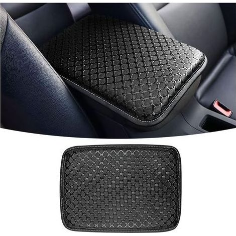 BRICOOMARKET Housse pour Accoudoir de Voiture, Coussin de Boîte D'accoudoir Voiture Housse Console Centrale, Housse de Console Centrale(Noir) (1/4)