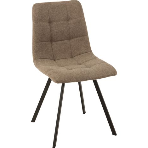 Chaise en métal beige Bastien L 45 cm (1/5)