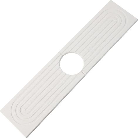 Plateau de séchage en diatomite, tapis absorbant pour robinet 45 x 10 cm, peut être utilisé comme porte-savon et porte-éponge (blanc) (1/5)