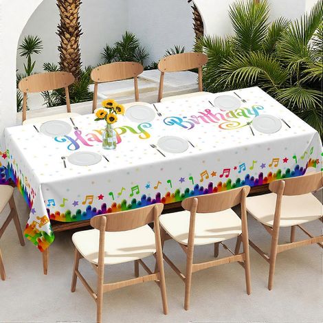 Nappe rectangulaire épaisse et imperméable à motif dessin animé populaire pour anniversaire d'enfant, référence 5293, 152 x 305 cm (1/3)