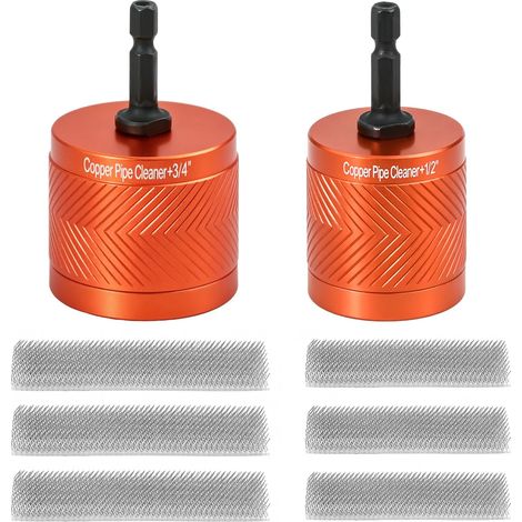 Brosse Nettoyage Tuyau Cuivre 15MM/22MM Compatible Perceuse (1/5)