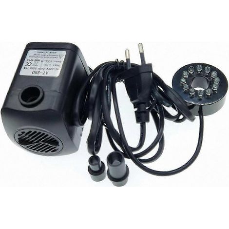 Pompe submersible à éclairage LED avec fonction de changement de couleur, adaptée aux aquariums et aux bassins, sûre et fiable. (1/5)