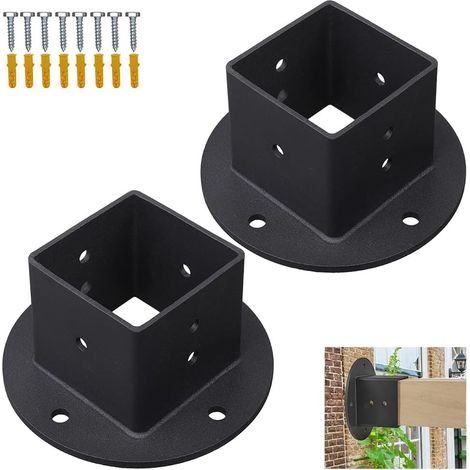 de support de base à bride carrée de 2 x 2 pouces pour