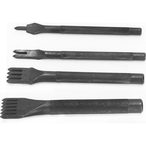 Outil de maroquinerie avec emporte-pièces à 1/2/4/6 dents pour la couture du cuir, idéal pour les débutants. (1/5)