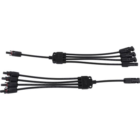Connecteur photovoltaïque IP67, connecteur solaire en Y 1000 V, connecteur parallèle extra long pour panneau solaire, kit d'outils pour câble solaire MC4-Y5 (1/5)
