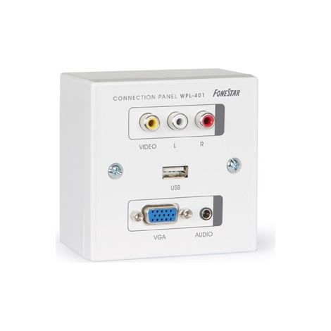 Panel Conexion VGA AV RCA JACK USB